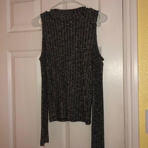 American Eagle Charcoal long sleeve mockneck